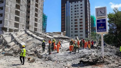 Multi-Story Building Collapses, 4 Feared to Be Trapped Multi-Story Building Collapses, 4 Feared to Be Trapped