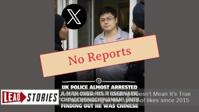 NO Evidence U.K. Police Investigated Man Over X Username ‘ChingChongChinaman’ Or Something Like It NO Evidence U.K. Police Investigated Man Over X Username ‘ChingChongChinaman’ Or Something Like It