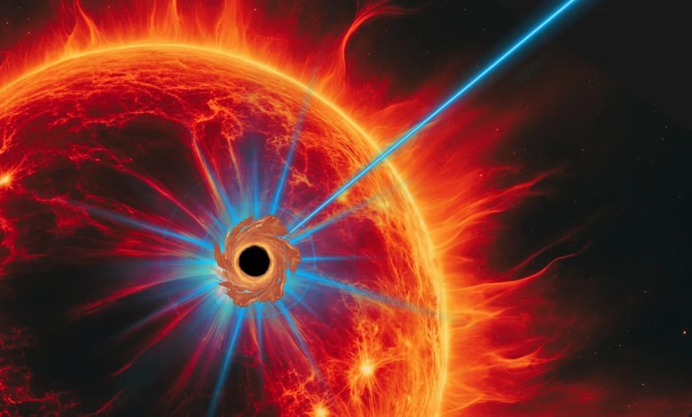 Black holes slamming into scorching stars may be causing mysterious blue flashes in the cosmos Black holes slamming into scorching stars may be causing mysterious blue flashes in the cosmos