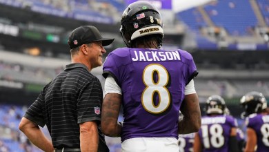 John Harbaugh denies a rift with Lamar Jackson, calling their relationship “A-plus” John Harbaugh denies a rift with Lamar Jackson, calling their relationship “A-plus”