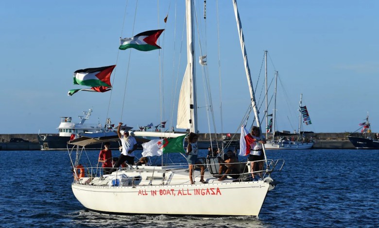 Global Sumud Flotilla sets sail from Tunisia to break Gaza blockade Global Sumud Flotilla sets sail from Tunisia to break Gaza blockade