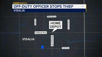 Off-duty Visalia Police officer stops theft suspect at Home Depot parking lot Off-duty Visalia Police officer stops theft suspect at Home Depot parking lot