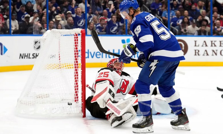 Guentzel gets 8th career hat trick as Lightning beat Devils 5-1 Guentzel gets 8th career hat trick as Lightning beat Devils 5-1