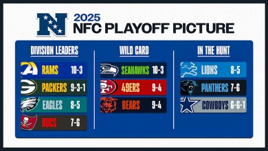 NFC playoff picture: Bears fall to final wild card as Rams are No. 1 NFC playoff picture: Bears fall to final wild card as Rams are No. 1