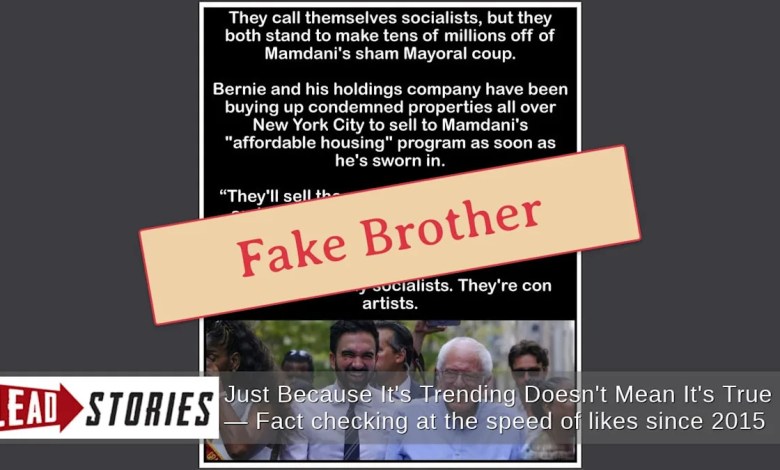 ‘Lucas Mamdani’ Did NOT Buy NYC Properties Through Holding Company Co-Owned With Bernie Sanders — Mayor Does Not Have A Brother Named ‘Lucas Mamdani’ ‘Lucas Mamdani’ Did NOT Buy NYC Properties Through Holding Company Co-Owned With Bernie Sanders — Mayor Does Not Have A Brother Named ‘Lucas Mamdani’
