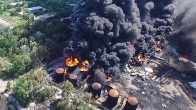 One of Russia’s biggest oil refineries erupts in flames after Ukrainian strike One of Russia’s biggest oil refineries erupts in flames after Ukrainian strike