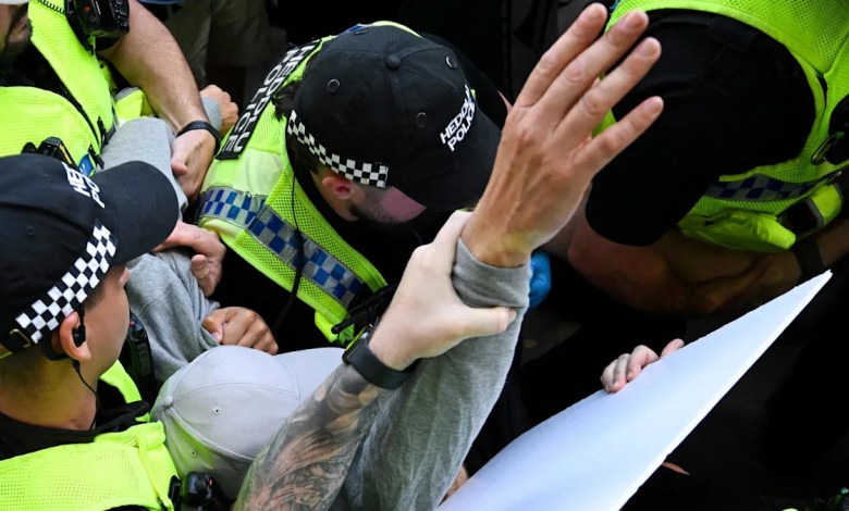 Six charged with terrorism offences over support for Palestine Action Six charged with terrorism offences over support for Palestine Action