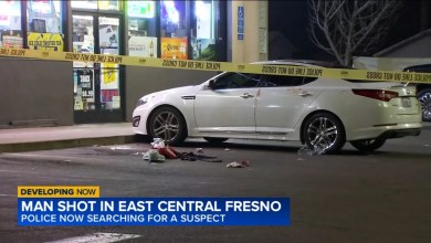 Young man hospitalized and suspect at large following Fresno shooting, police say Young man hospitalized and suspect at large following Fresno shooting, police say