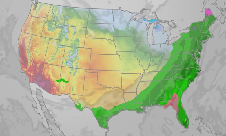 Wet East, Chilly Midwest, Nice West Wet East, Chilly Midwest, Nice West