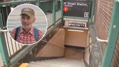 Suspect charged with murder after man shoved to his death down subway staircase in Chelsea Suspect charged with murder after man shoved to his death down subway staircase in Chelsea