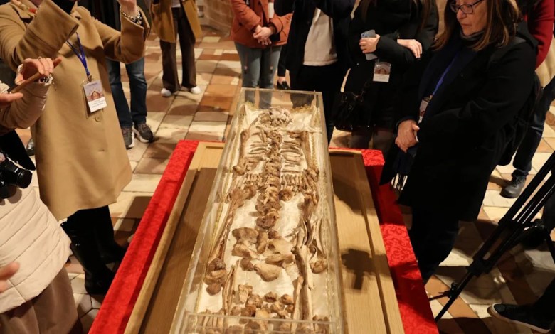 Bones of St Francis of Assisi go on public display in Italy Bones of St Francis of Assisi go on public display in Italy