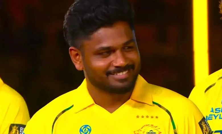 Sanju Samson’s respect-first approach for CSK legend ends with a stunning twist – WATCH Sanju Samson’s respect-first approach for CSK legend ends with a stunning twist – WATCH