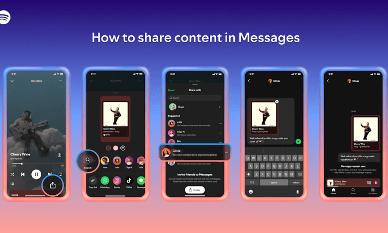Spotify has a group messaging feature now Spotify has a group messaging feature now