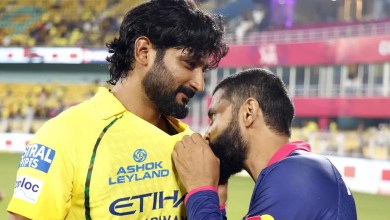 Ravindra Jadeja kisses CSK crest after RR win, emotional moment melts hearts Ravindra Jadeja kisses CSK crest after RR win, emotional moment melts hearts