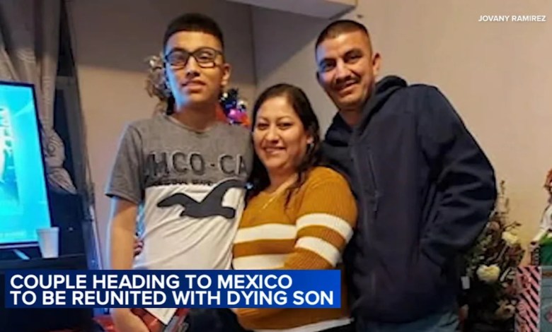 Couple once detained by ICE, Chicago-born son with terminal cancer reunite in Mexico Couple once detained by ICE, Chicago-born son with terminal cancer reunite in Mexico