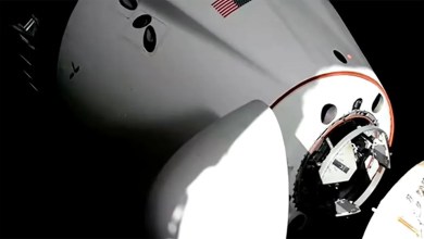 SpaceX Dragon astronauts make Valentine’s Day docking at space station to boost skeleton crew (video) SpaceX Dragon astronauts make Valentine’s Day docking at space station to boost skeleton crew (video)