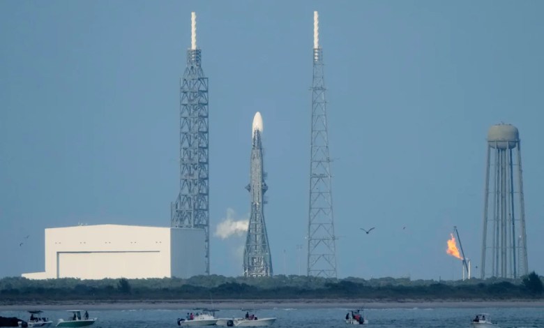 Solar storms delay the launch of Blue Origin’s big new rocket with Mars orbiters for NASA Solar storms delay the launch of Blue Origin’s big new rocket with Mars orbiters for NASA