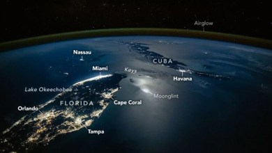 ISS astronaut snaps stunning nighttime photo of Florida and Cuba ISS astronaut snaps stunning nighttime photo of Florida and Cuba