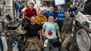 4 astronauts to depart ISS, leaving behind just 3 crewmates to staff the orbiting lab 4 astronauts to depart ISS, leaving behind just 3 crewmates to staff the orbiting lab