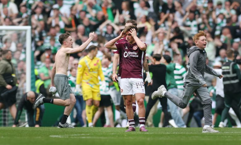 Hearts say ‘shameful’ scenes at Celtic ‘embarrassed Scottish football’ Hearts say ‘shameful’ scenes at Celtic ‘embarrassed Scottish football’