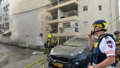 Shrapnel hits across central Israel, injuring several, causing property damage Shrapnel hits across central Israel, injuring several, causing property damage