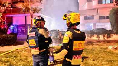 At least two injured by shrapnel from Iranian missile launches towards central Israel At least two injured by shrapnel from Iranian missile launches towards central Israel