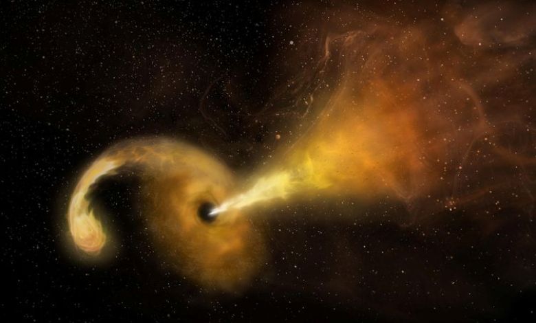 Black hole continues to belch years after chewing up a star Black hole continues to belch years after chewing up a star