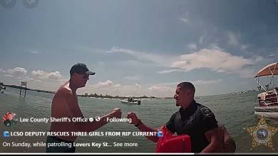 Girls heap praise on deputy who rescued them from Gulf rip tide Girls heap praise on deputy who rescued them from Gulf rip tide