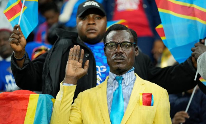 Congo’s famous living statue fan to miss World Cup play-off against Jamaica due to visa issues Congo’s famous living statue fan to miss World Cup play-off against Jamaica due to visa issues