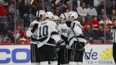 Kings spoil Kane’s history-making night with road victory over Red Wings Kings spoil Kane’s history-making night with road victory over Red Wings