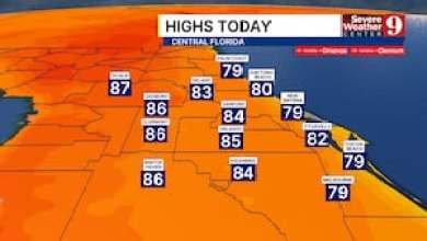 Dry and warm forecast continues in Central Florida Dry and warm forecast continues in Central Florida