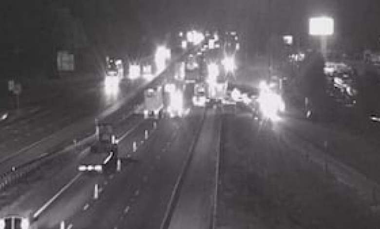 Crash involving 4 tractor trailers slows traffic on I-75 in Marion County Crash involving 4 tractor trailers slows traffic on I-75 in Marion County