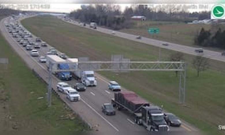 Right lane closed after car ends up in ditch on I-75 Right lane closed after car ends up in ditch on I-75