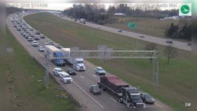 Right lane closed after car ends up in ditch on I-75 Right lane closed after car ends up in ditch on I-75