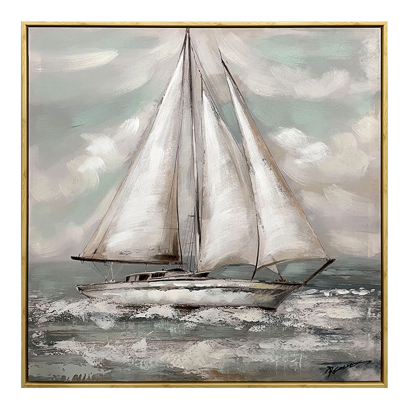 Πίνακας σε καμβά Siedo I Inart με πλαίσιο 70×3.5×70εκ