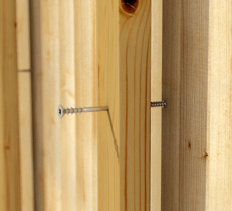 HOUT/WAND AFSTANDHOUDERSCHROEF 6 mm (TX 30)