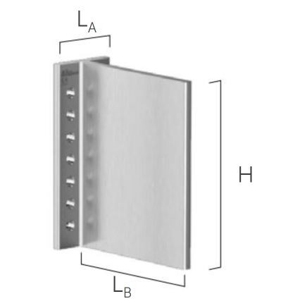 ALUMINI HT - BEUGEL ZONDER GATEN