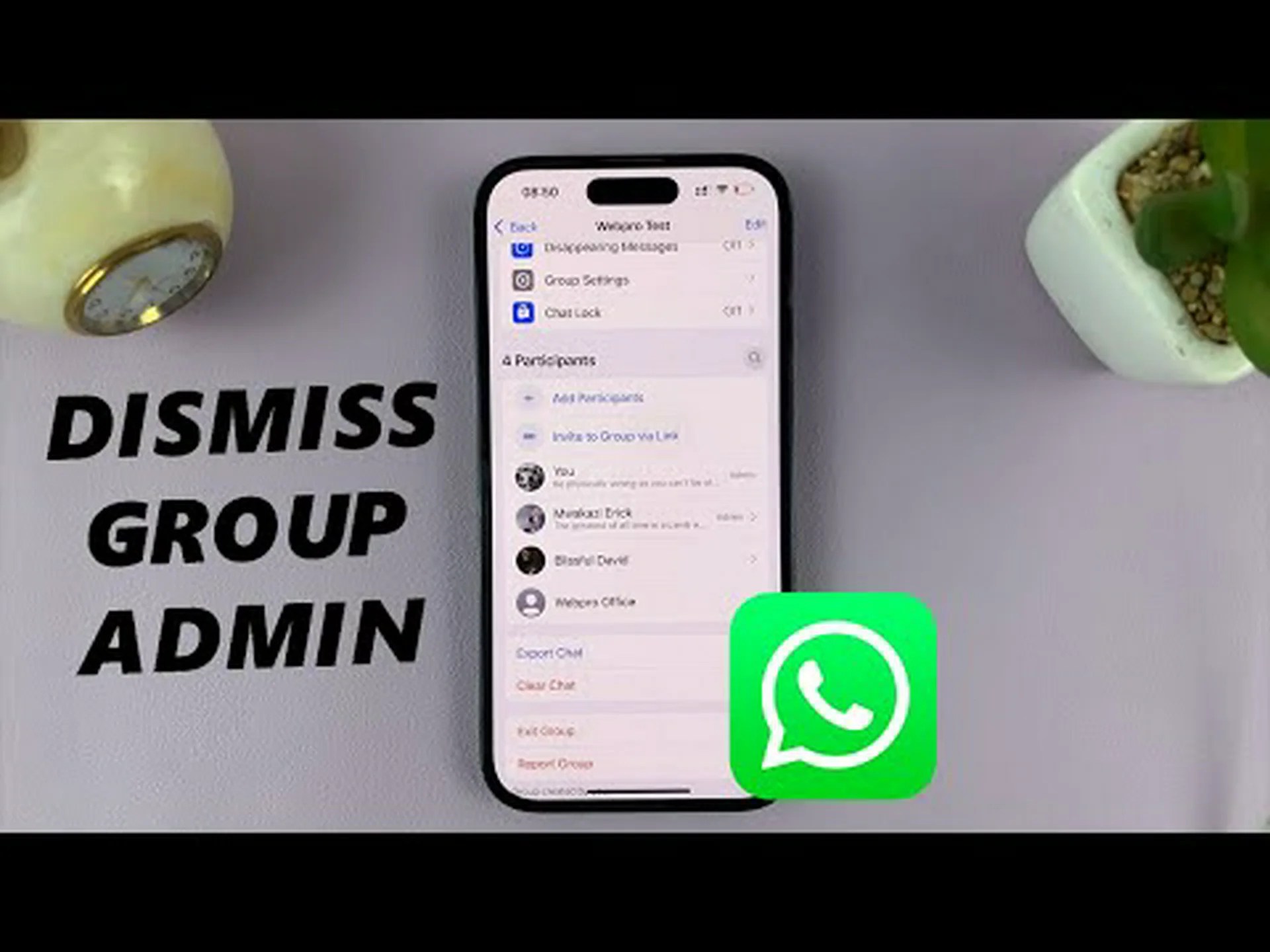 How to remove someone as an administrator from a WhatsApp group How to remove someone as an administrator from a WhatsApp group
