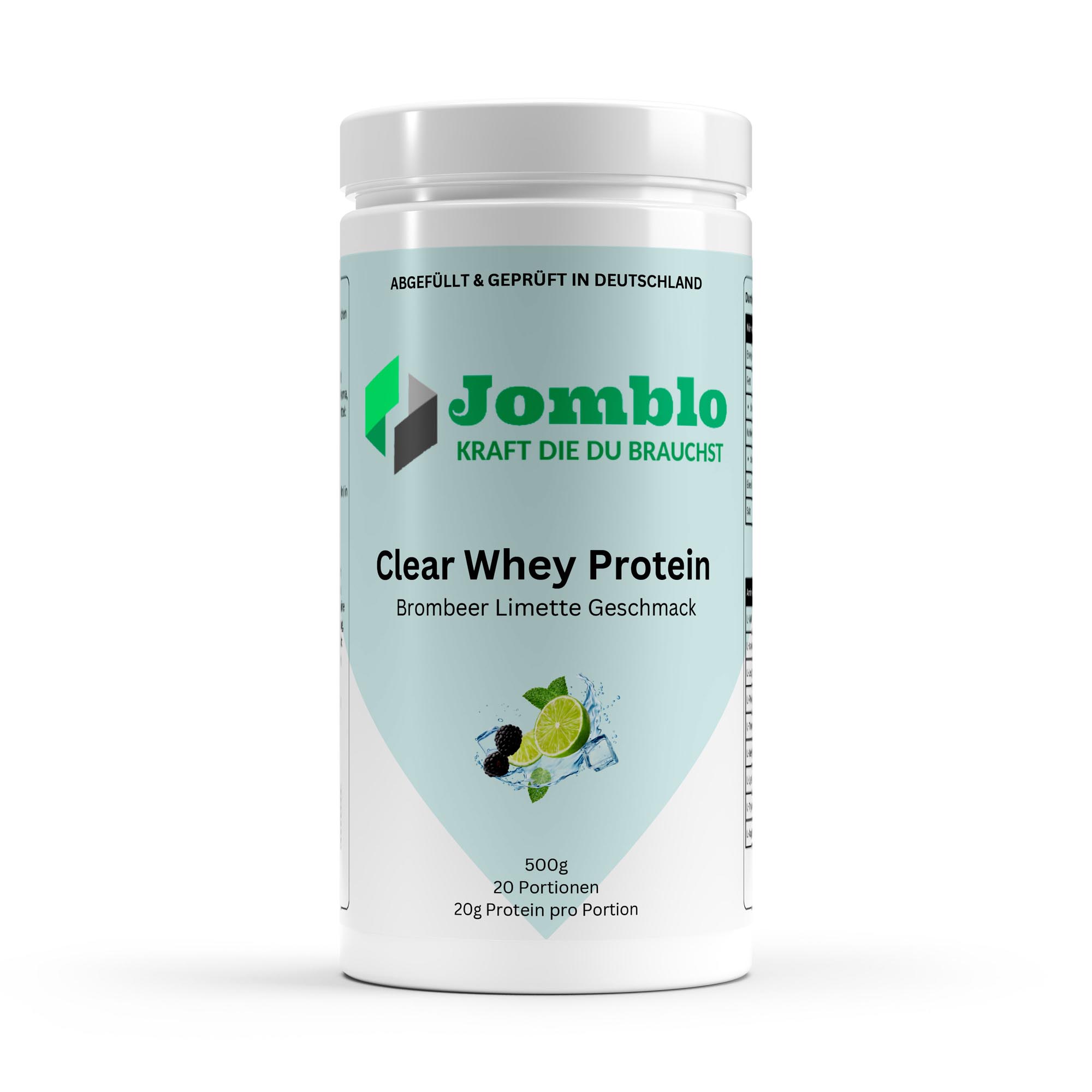 Clear Whey Protein Brombeere-Limette – 500g – Nahrungsergänzungsmittel