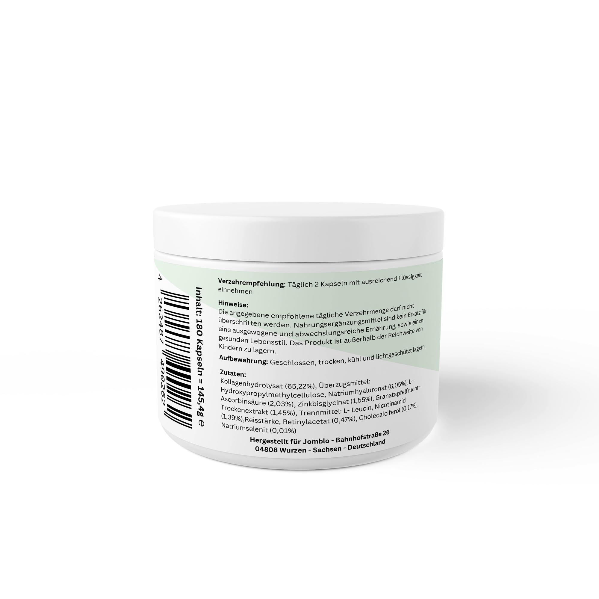 Kollagenhyaluronsäure Plus – 180 Kapseln