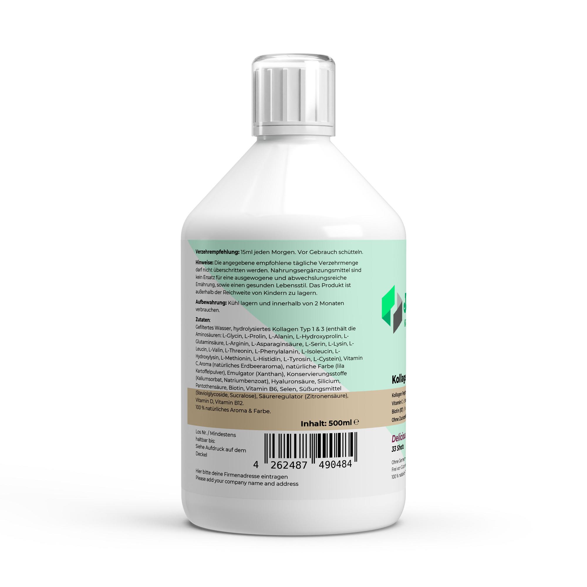 Kollagen Vital PLUS+ Shots – Wild Berry – 500ml