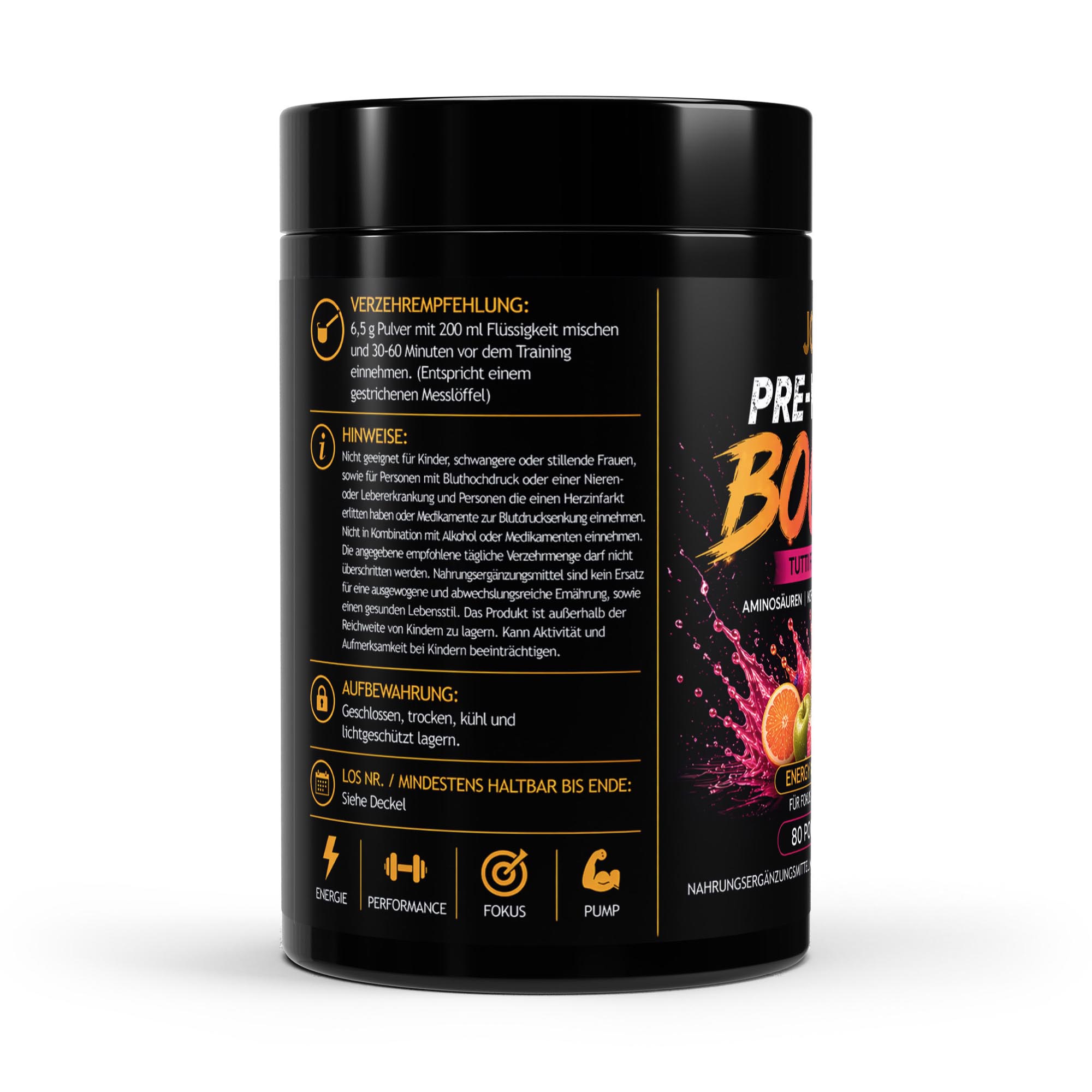 Pre-Workout Booster Tutti Frutti – 520g