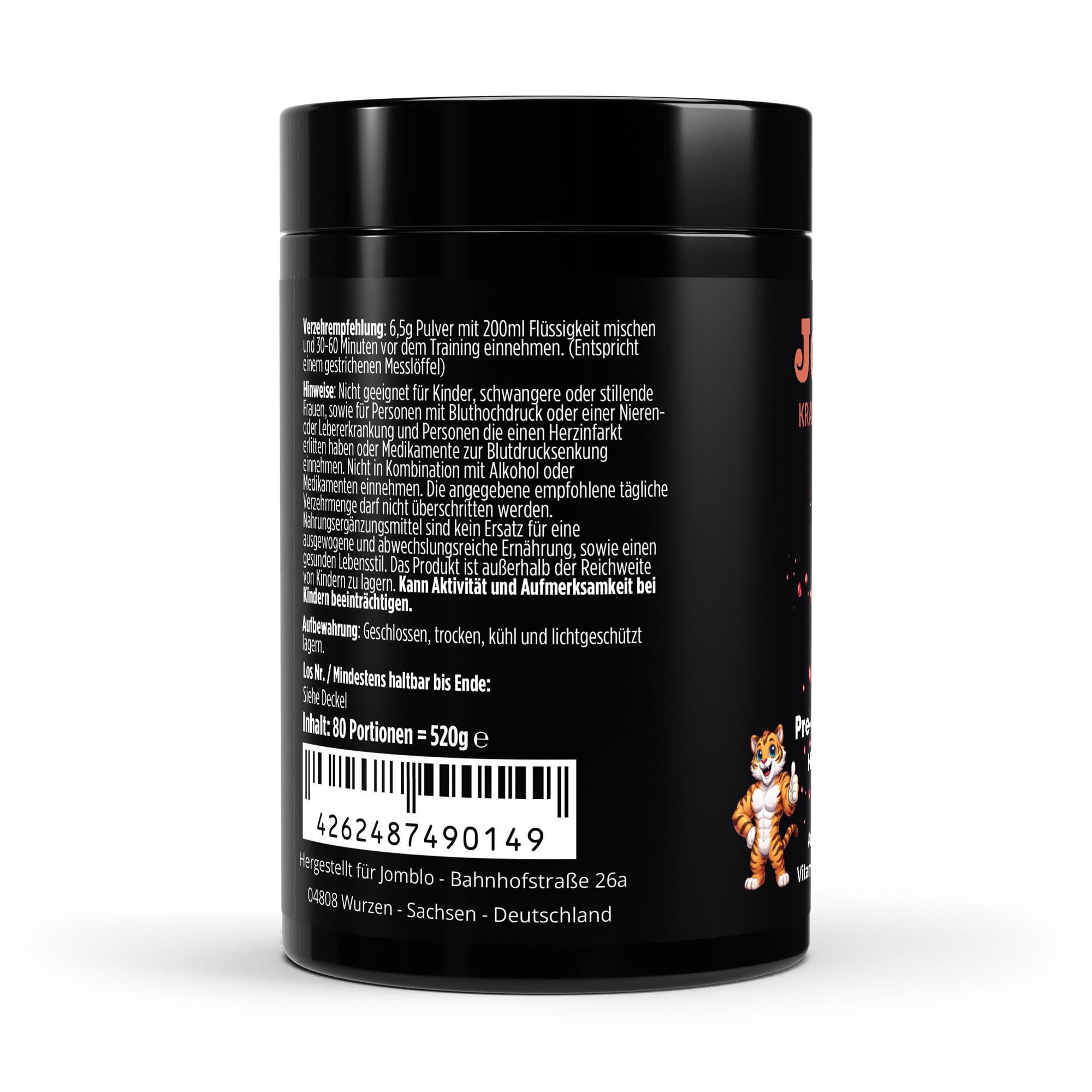 Pre-Workout Booster Himbeere – 520g