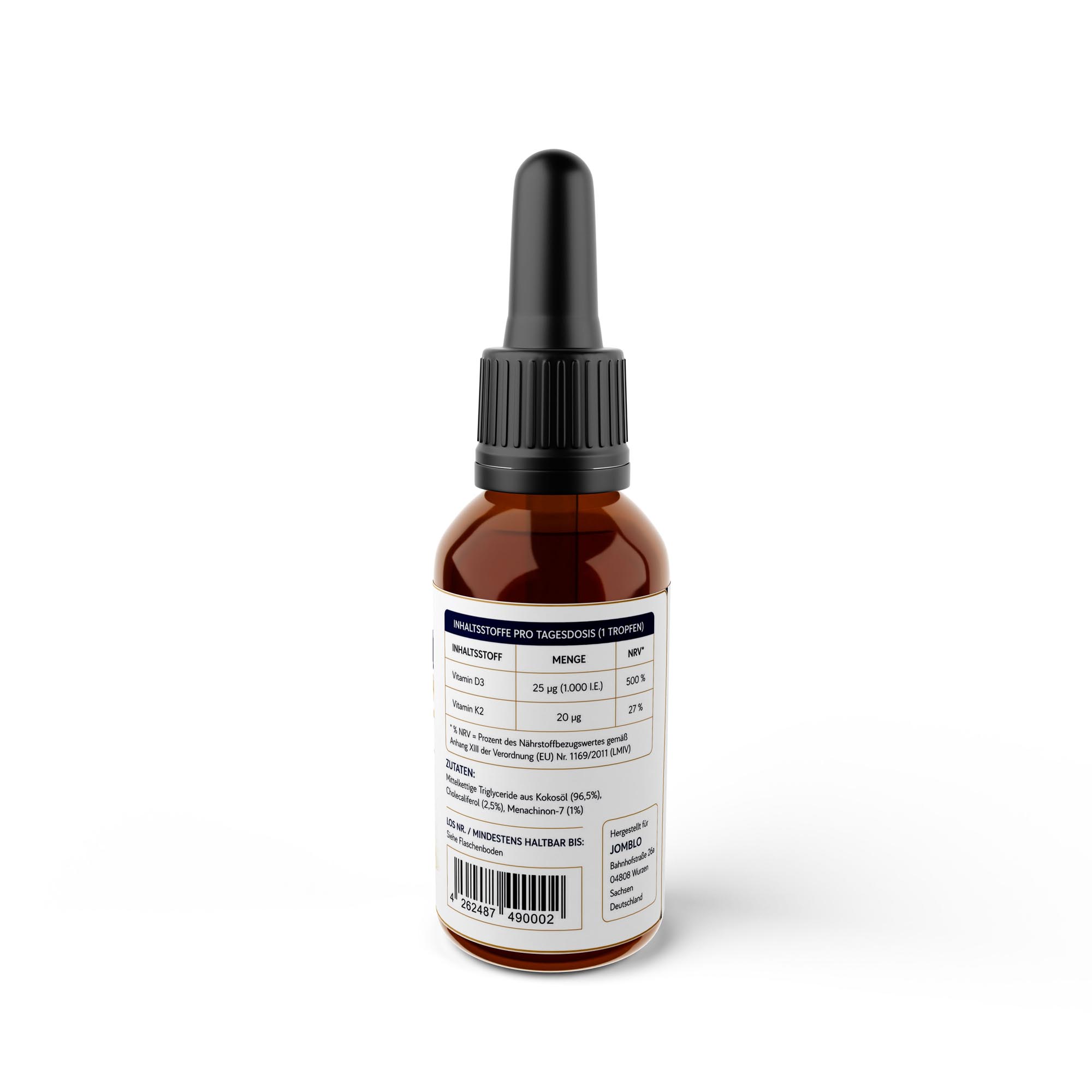Vitamin D3 + K2 – 1.700 Tropfen (1.000 I.E.)