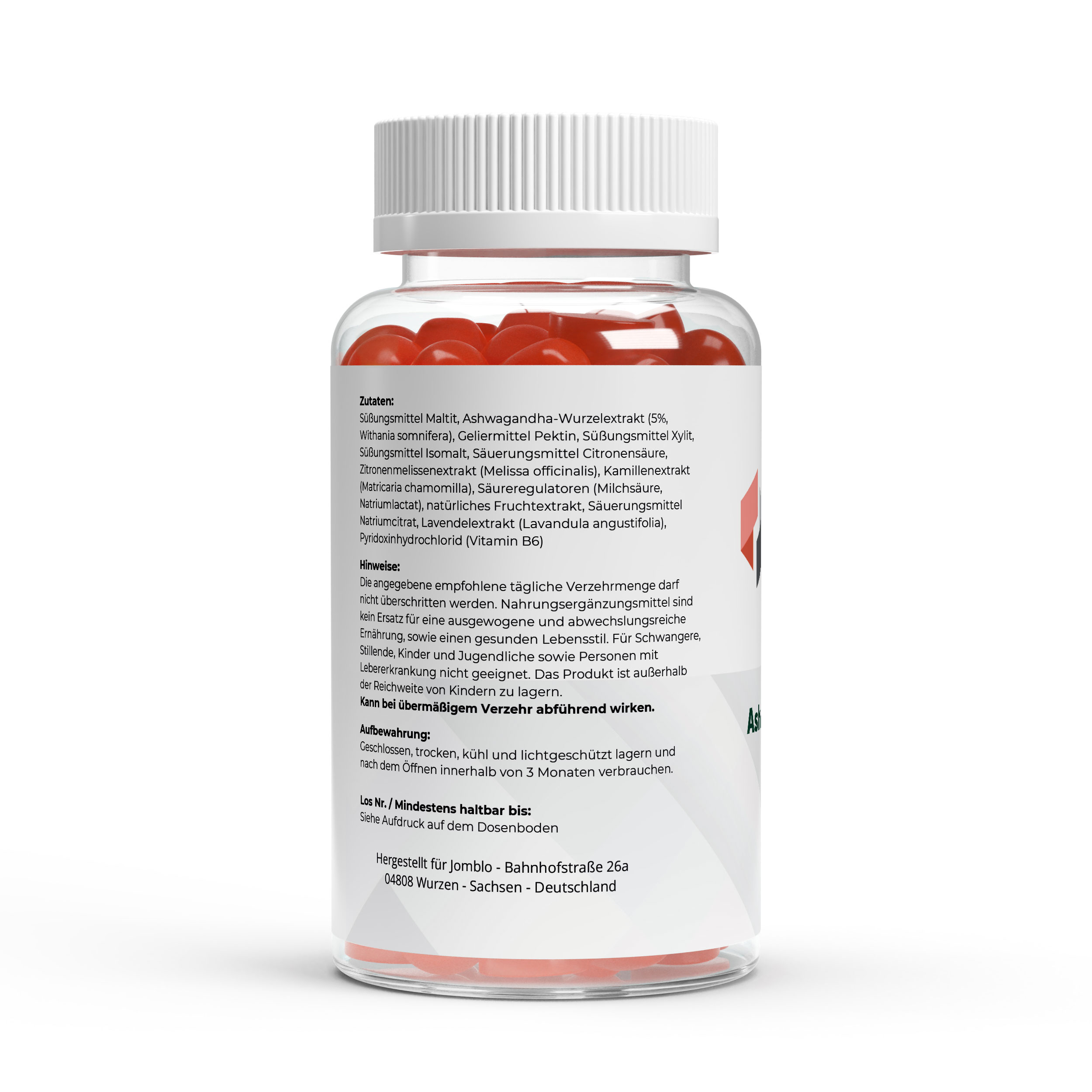 Premium Ashwagandha Gummies 300 + Vitamin B6 – 60 Stk