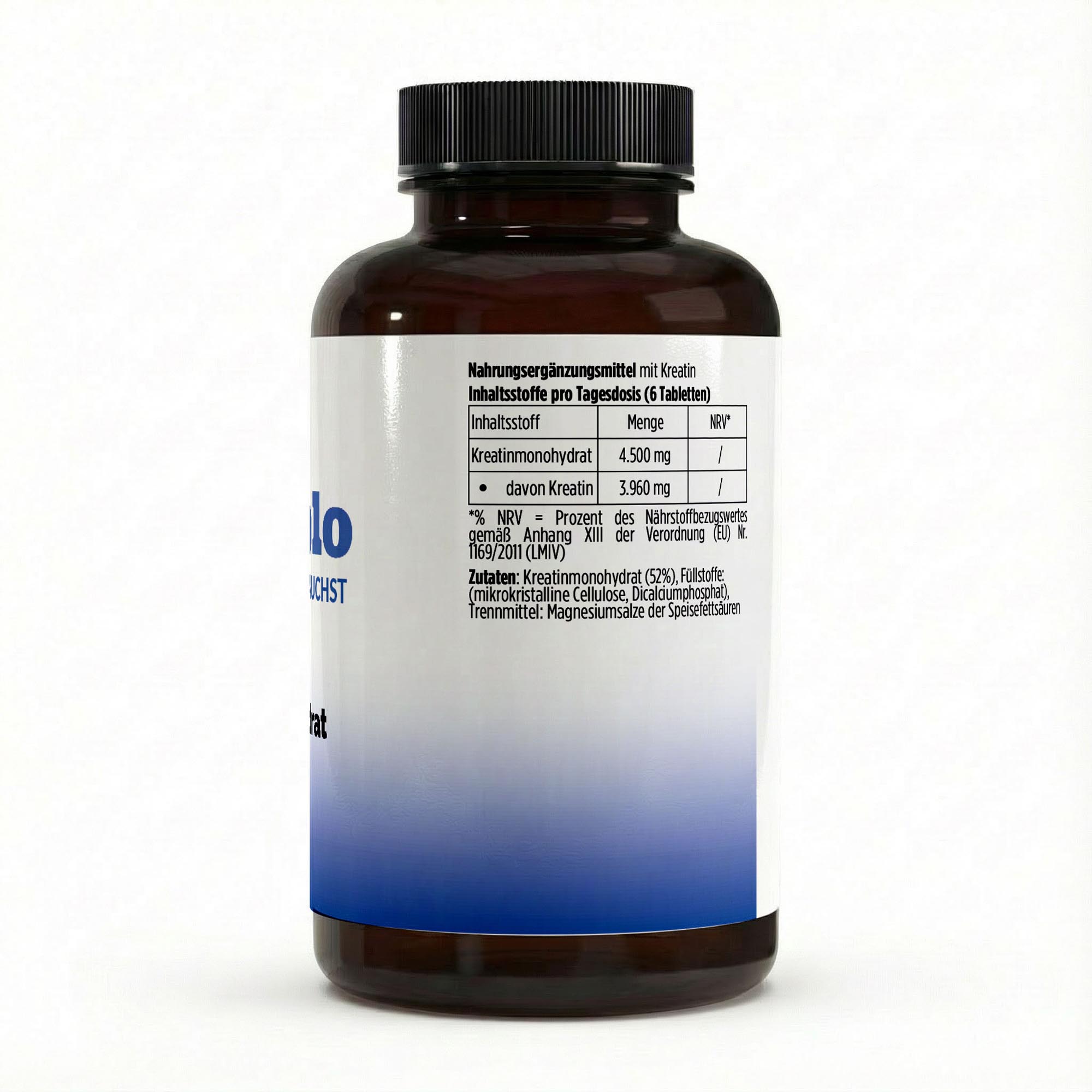 Kreatin Monohydrat – 180 vegane Tabletten