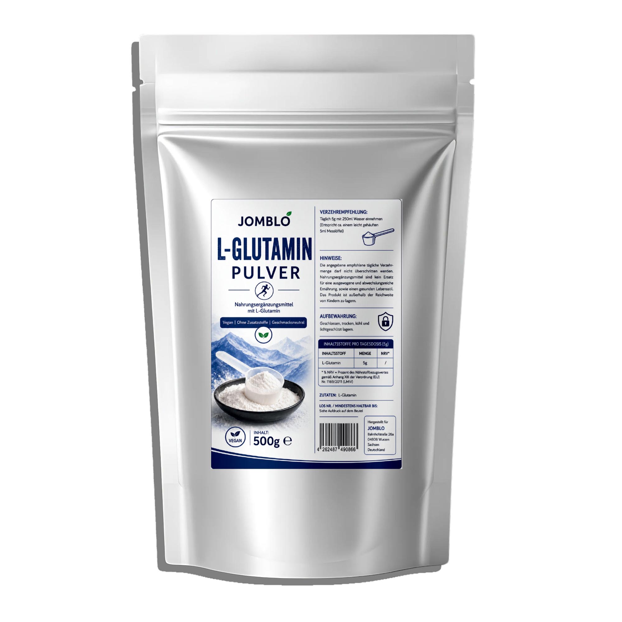 L-Glutamin Pulver Doypack – 500g