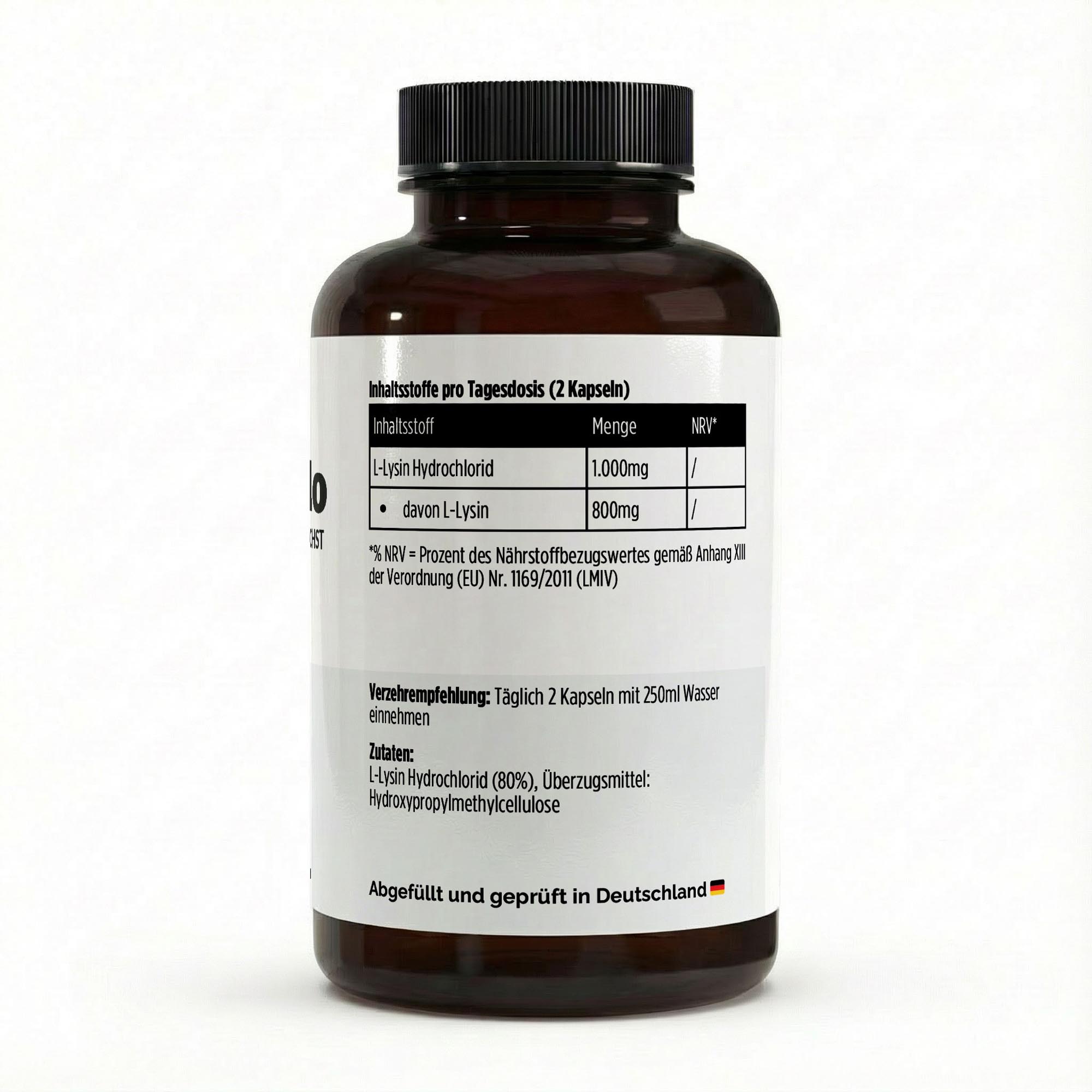 L-Lysin – 100 Kapseln