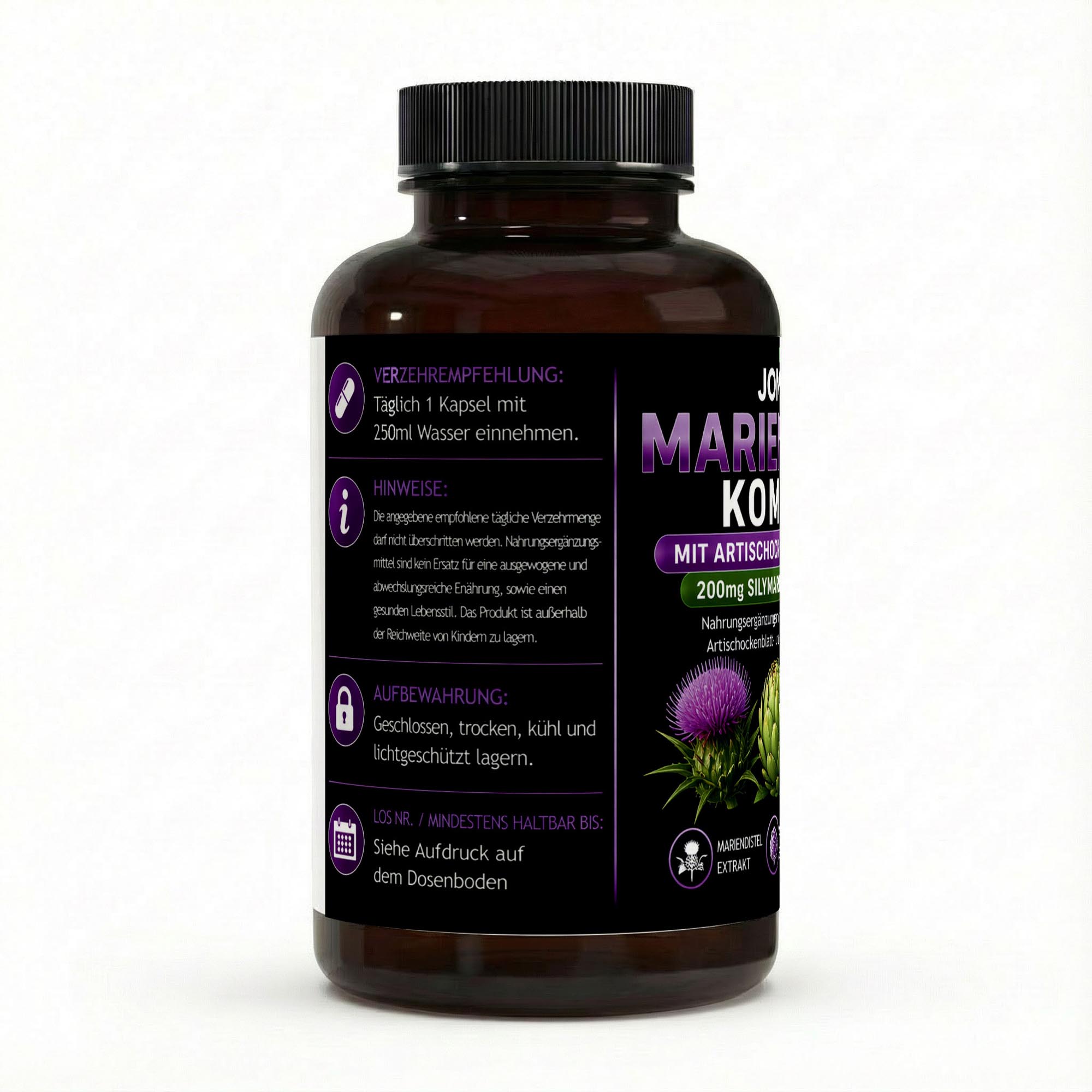 Mariendistel Artischocke Löwenzahn Komplex – 120 Kapseln