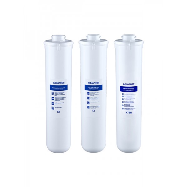 AQUAPHOR Set K5, K2, K7BM- Remineralisierung und Keimsperre für DWM 101, 101S, 102S